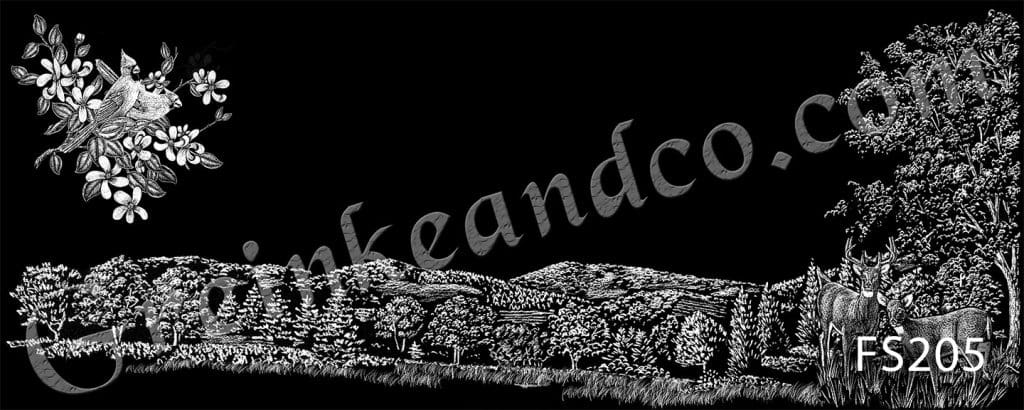 Full Scene Laser Etching